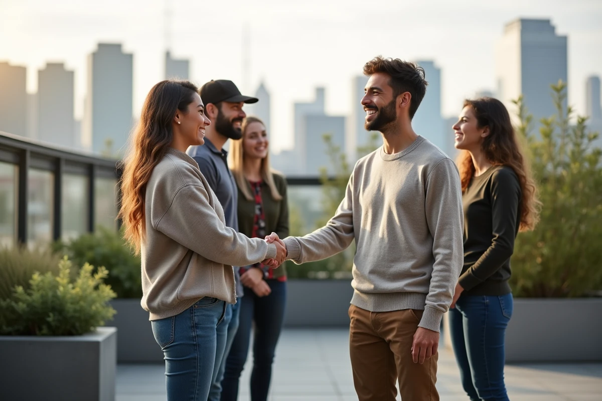 Jeune homme souriant lors d